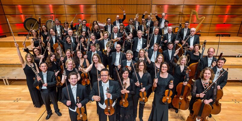 Blick auf das Philharmonische Orchester der Hansestadt Luebeck